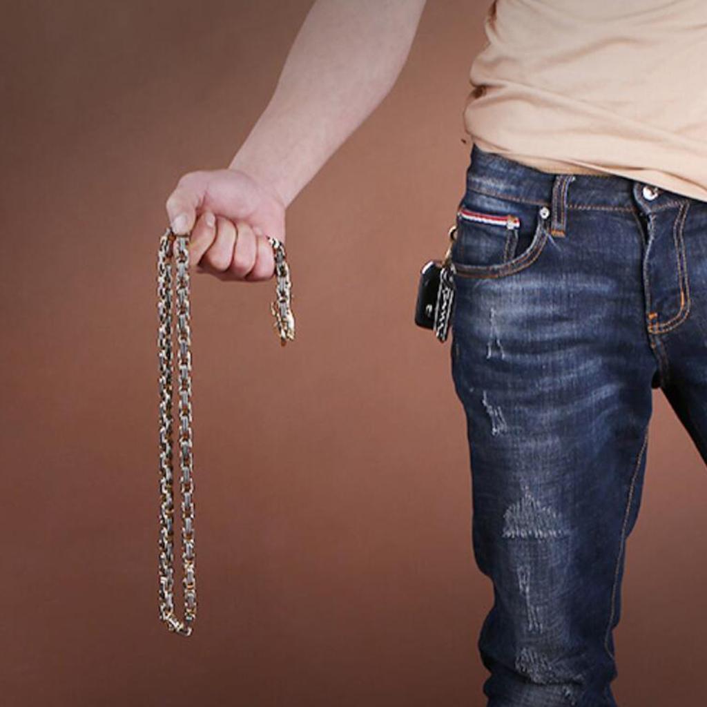 Outdoor Mens Biker Dragon Curb Chain Necklace Biker Link