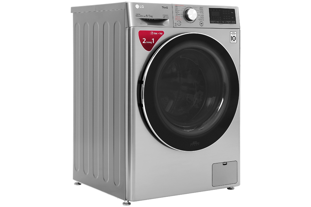 Máy Giặt Sấy LG Inverter 9Kg/5kg FV1409G4V - Hàng chính hãng - Giao HCM và 1 số tỉnh thành