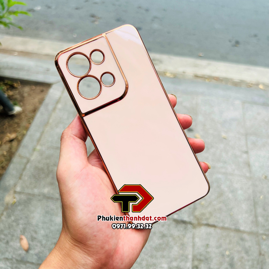 Ốp lưng cho OPPO Reno8 5G silicone dẻo màu viền xi