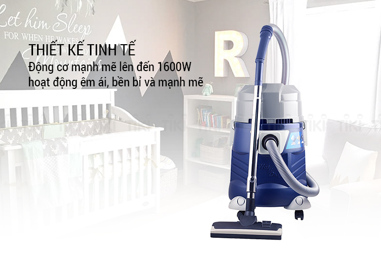 Máy Hút Bụi Công Nghiệp Tiross TS9301 (1600W) - Xanh Trắng - Hàng chính hãng