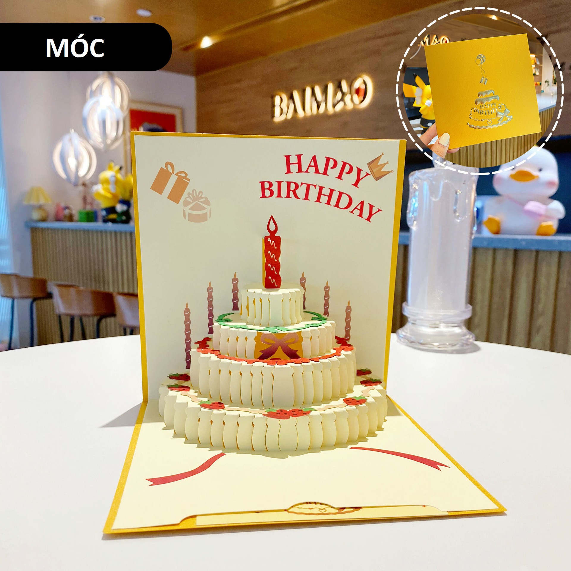 Thiệp 3D chúc mùng sinh nhật - HAPPY BIRTHDAY