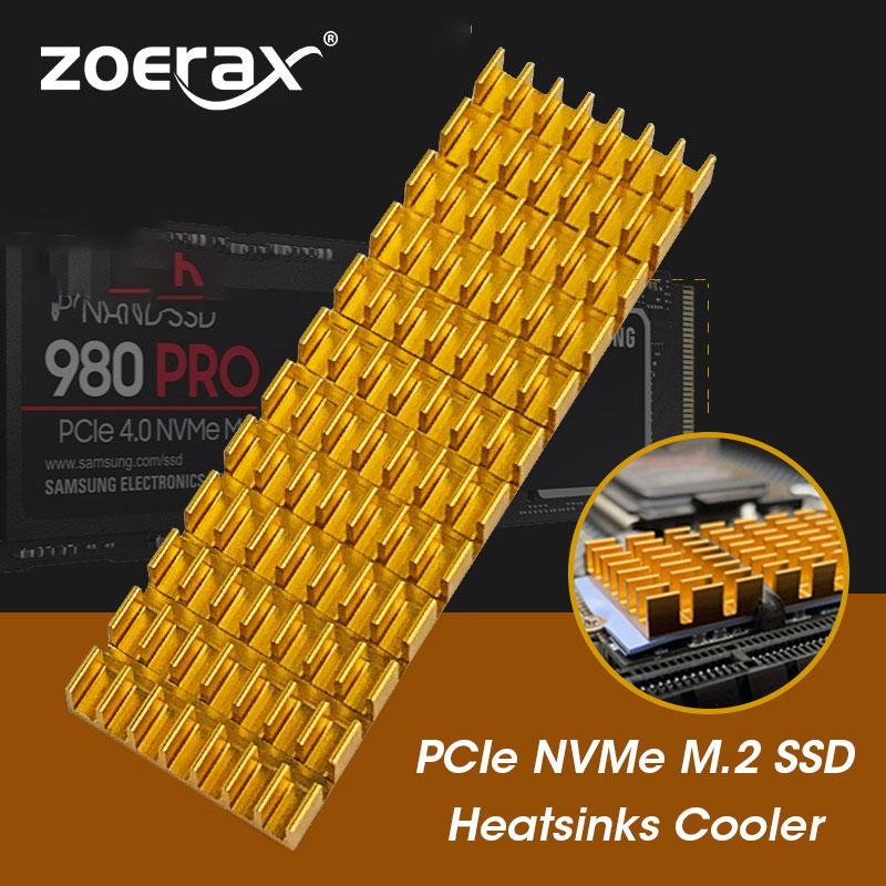 ZoeRax M.2 SSD NVMe Tản Nhiệt M2 2280 Đĩa Cứng Tản Nhiệt Nhôm Gioăng Nhiệt Miếng Lót Silicone PC Phụ Kiện