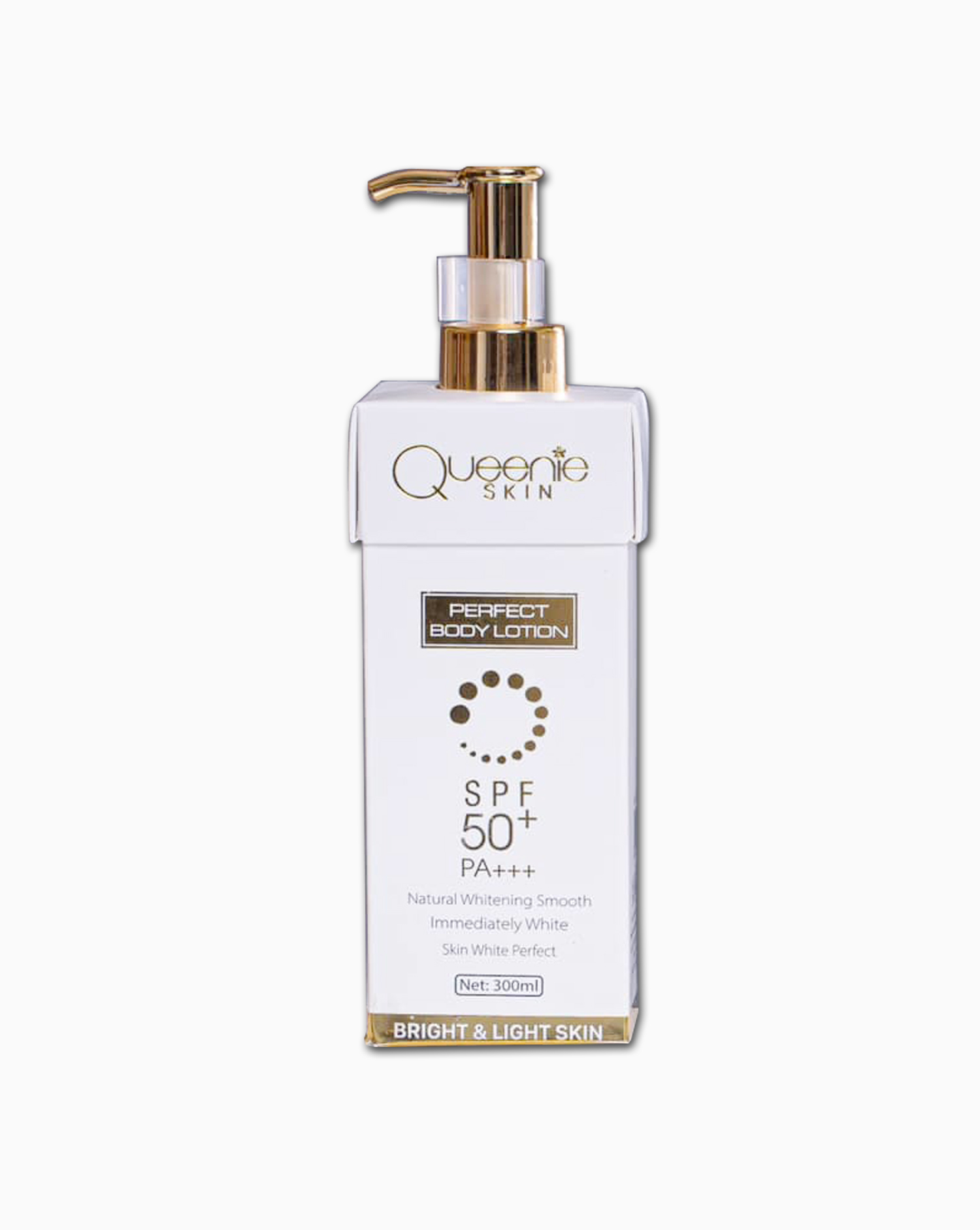 Kem Body Truyền Trắng Chân Lông Queenie Skin - Dưỡng Da Trắng Hồng Tự Nhiên, Chống Nắng, Bảo Vệ Chống Lại Tia UV Hiệu Quả, Ngăn Ngừa Lão Hóa – 300 ML - Hàng Chính Hãng