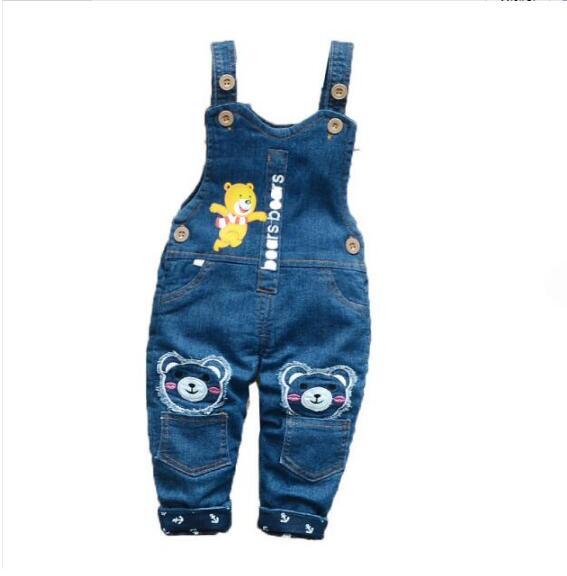 BibiCola Mùa Xuân Thu Bé Áo Liền Quần Jeans Quần Áo Sơ Sinh Trẻ Em Denim Áo Liền Quần Áo Liền Quần Cho Bé/Trẻ Sơ Sinh Bé Gái Yếm Quần