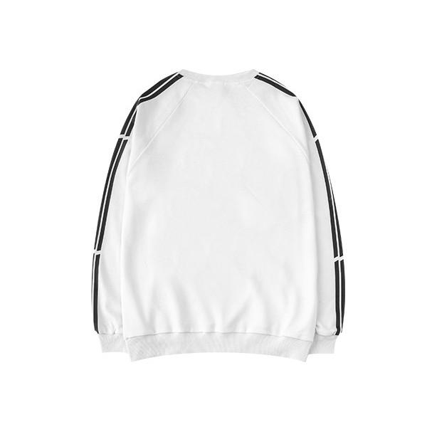 Áo sweater sọc unisex - ẢNH THẬT