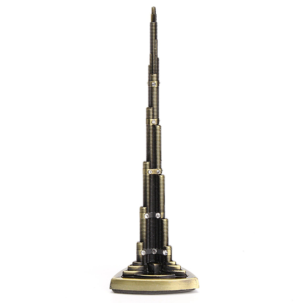 Mô hình nhà chọc trời Burj Khalifa cao 22 cm (Màu Vàng Rêu)