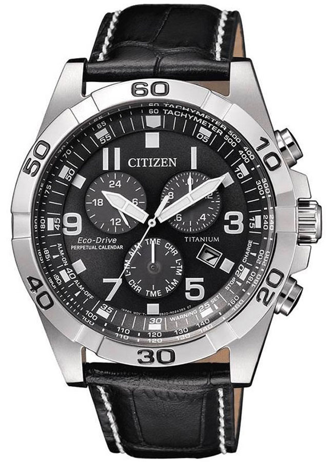 Đồng Hồ Nam Citizen Dây Da BL5551-14H - Mặt Xám