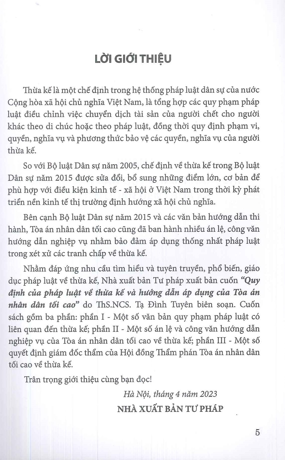 Quy Định Của Pháp Luật Về Thừa Kế Và Hướng Dẫn Áp Dụng Của Tòa Án Nhân Dân Tối Cao