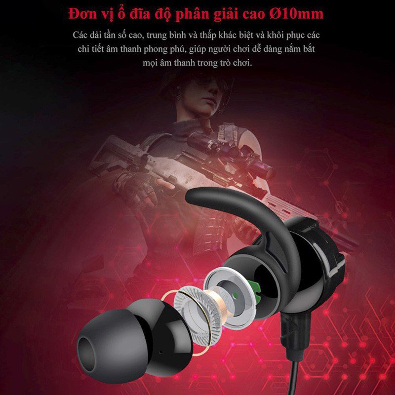 Takstar Sprint - Tai Nghe Gaming Nhét Tai Tích Hợp Micro Kép, Tương Thích Với Nhiều Thiết Bị, Dành Cho Streamer, Game Thủ - Hàng Chính Hãng