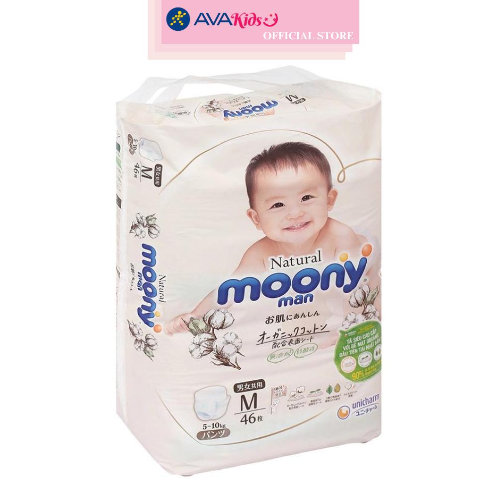Tã quần Moony Natural size M 46 miếng (5 - 10 kg)