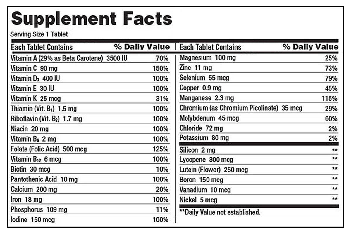 Vitamins Tổng hợp Kirkland Daily Multi Vitamins - Mỹ - QuaTangMe Extaste