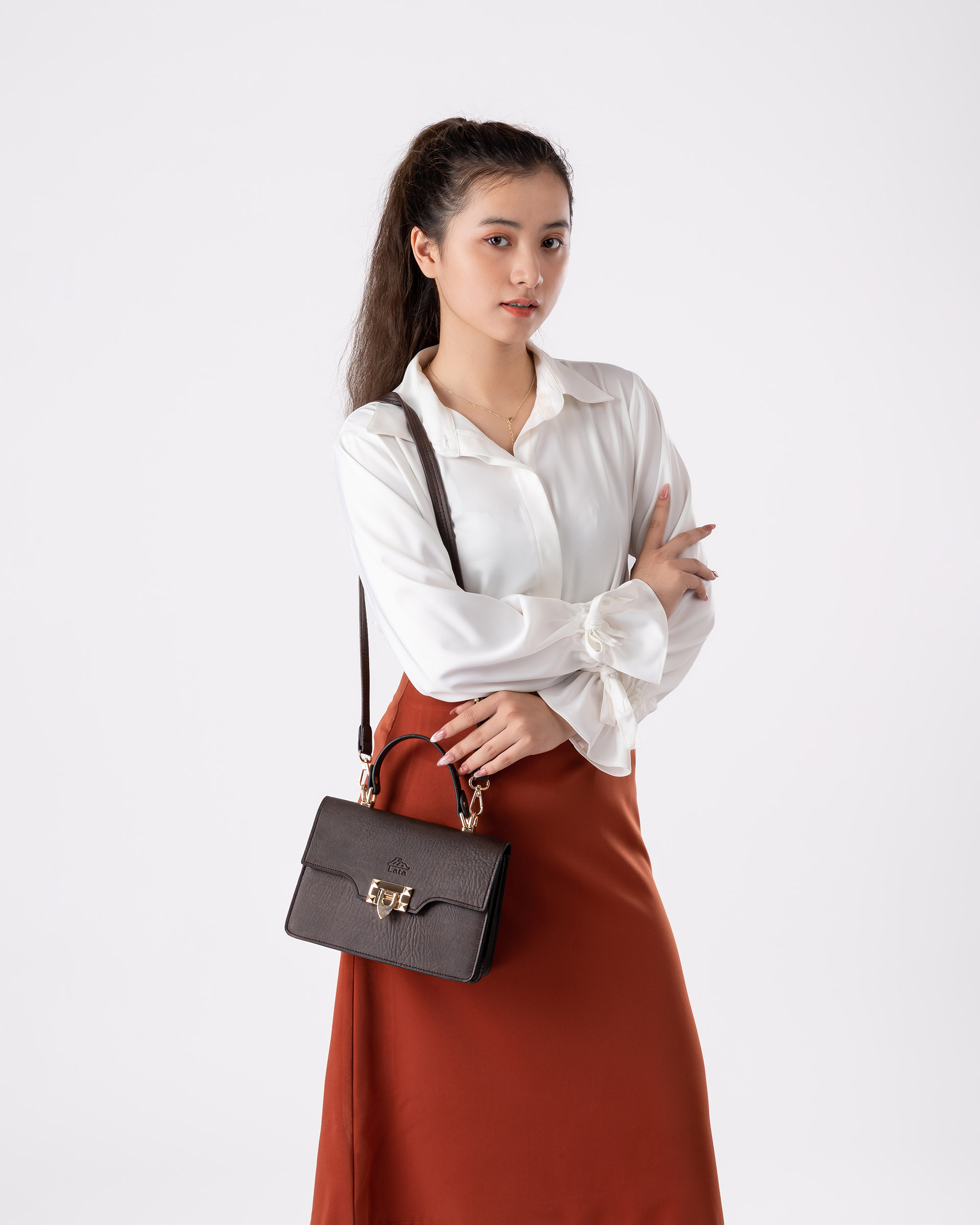 Túi Lata ( Thời trang nữ đi chơi size 21 - Túi đeo chéo nữ HN89 )