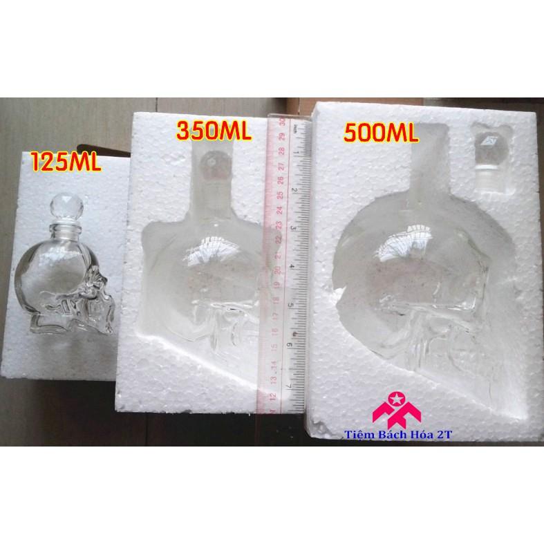 Bình thủy tinh cao cấp hình đầu lâu
