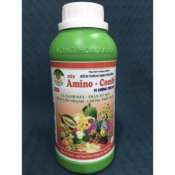 AMINO COMBI – LÁ TO, DÀY, THÂN TO, MẬP, TRÁI LỚN NHANH, CHỐNG THỐI TRÁI -  CHAI 1LÍT