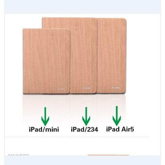 Bao da vân gỗ dành cho ipad 2017/2018/air 2/air 1/mini 2/3