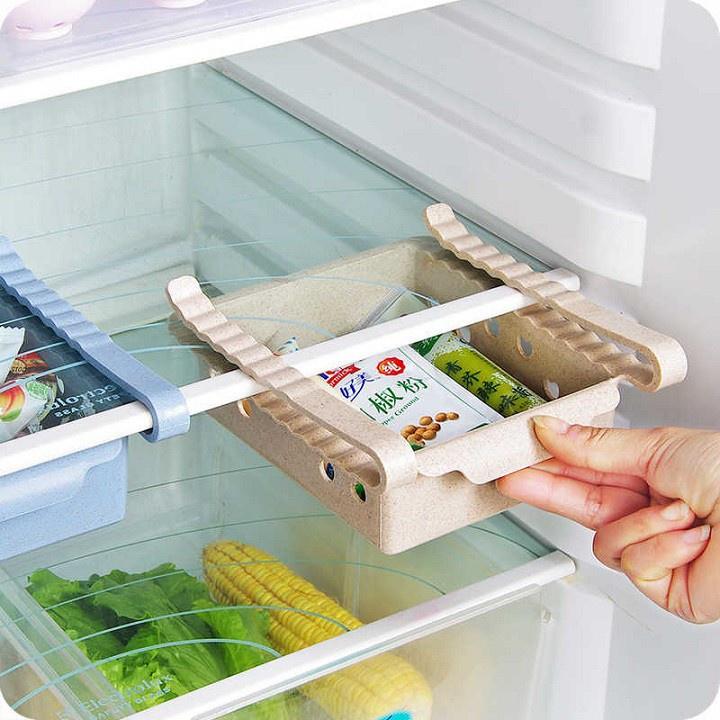 KHAY RỔ KẸP ÚP TỦ LẠNH KÉO DÀI