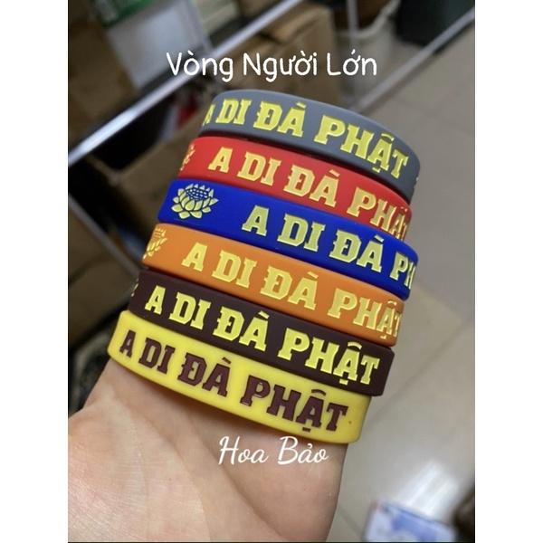 Combo 10 vòng tay A Di Đà Phật - vòng tay cao su