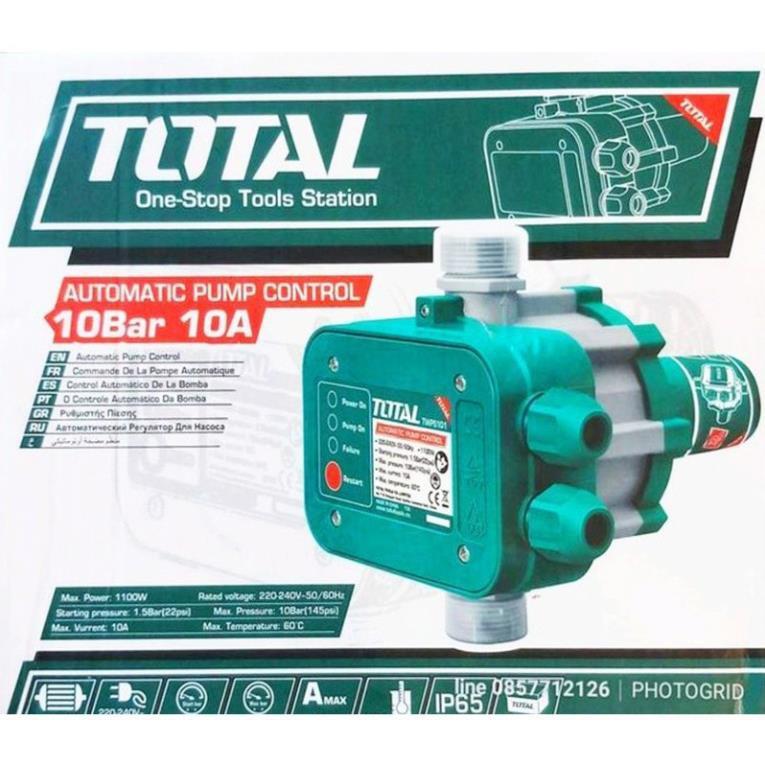 Rờ Le Bơm Nước Tăng Áp TOTAL TWPS101 -  RƠLE TĂNG ÁP - Máy bơm nước cảm biến tự ngắt