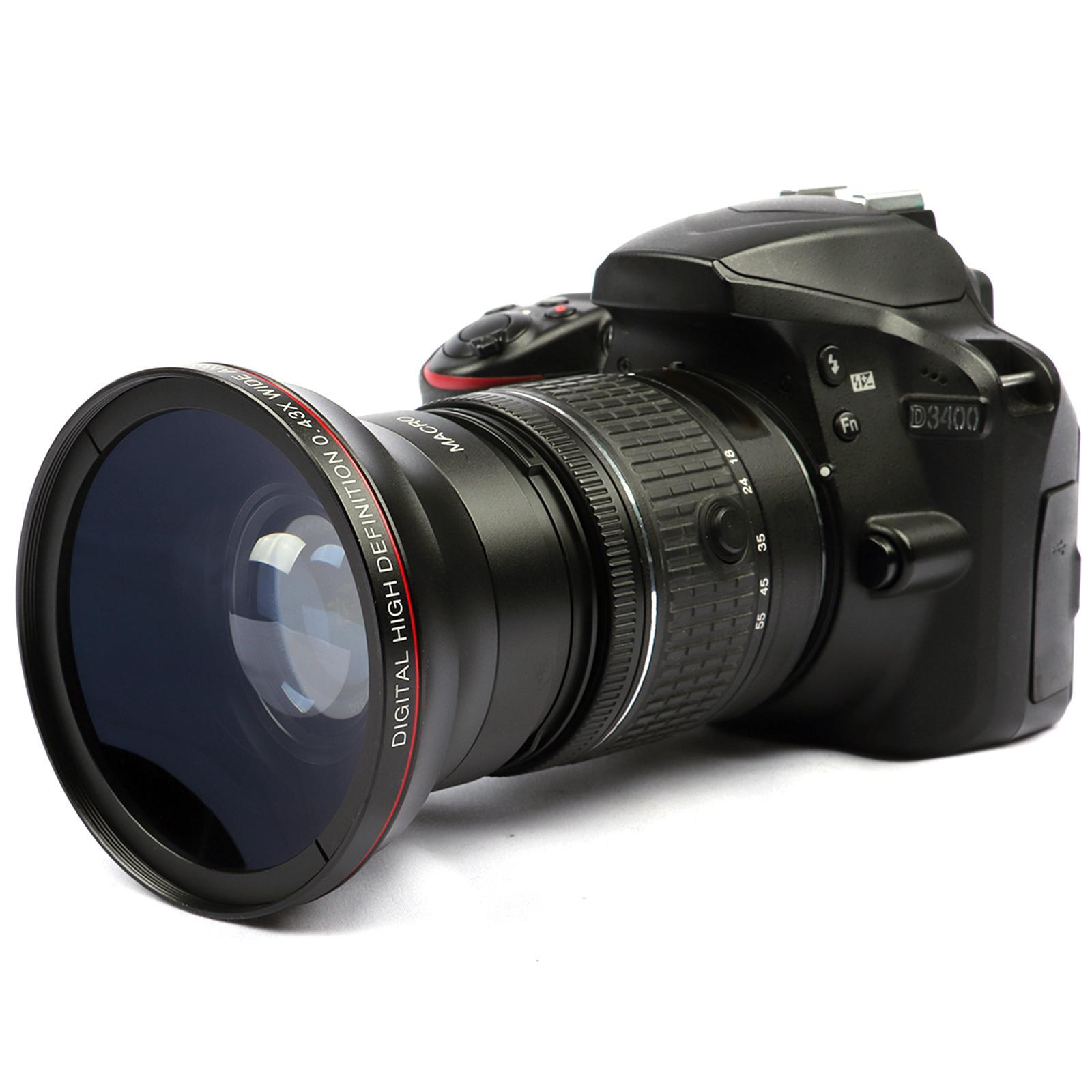 Universal 0.43x HD Wide Angle Lens, Portion for Camera Accessory Photo Shooting