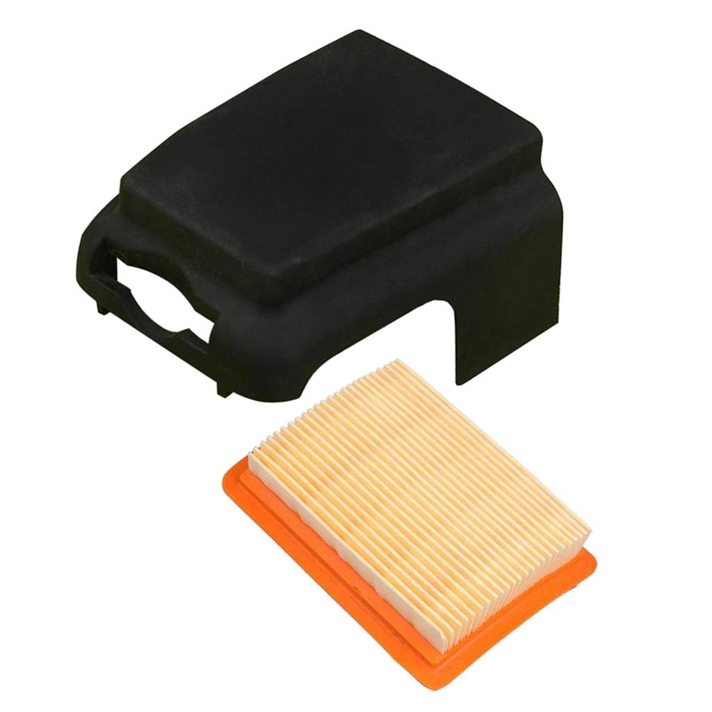 Replacement Air Filter with Filter Cover String Trimmer Kit for STIHL FS120