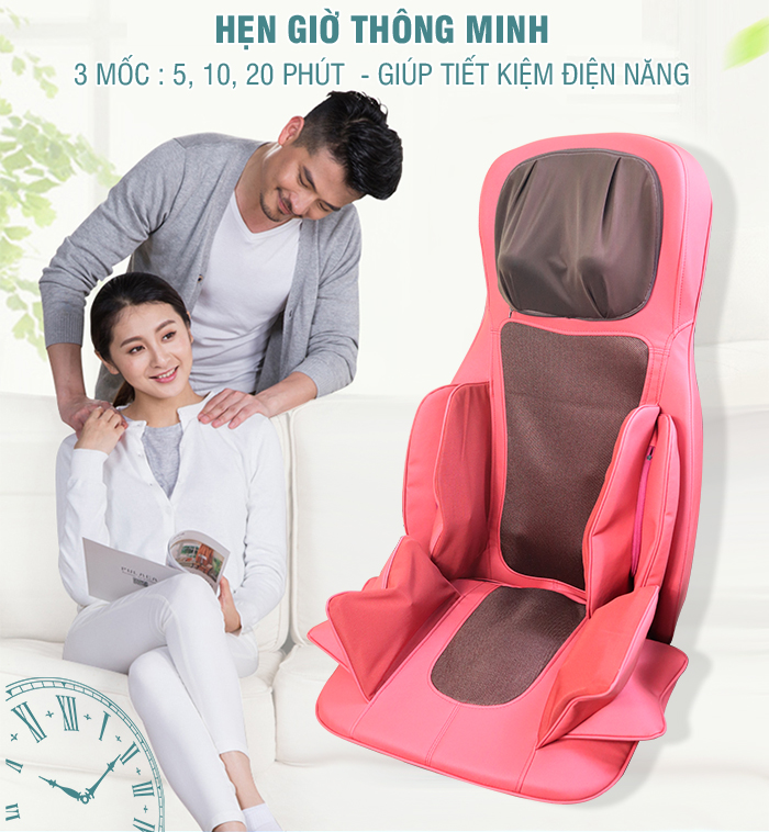 Ghế (Đệm) Massage Toàn Thân Nikio NK-181 - Máy Mát Xa Lưng, Cổ Vai Gáy, Con Lăn 3D Xoa Bóp Chuyên Sâu, Kết Hợp Hồng Ngoại, Rung Và Nhiệt Giúp Cơ Thể Thư giãn, Giảm Căng Thẳng - Màu đen