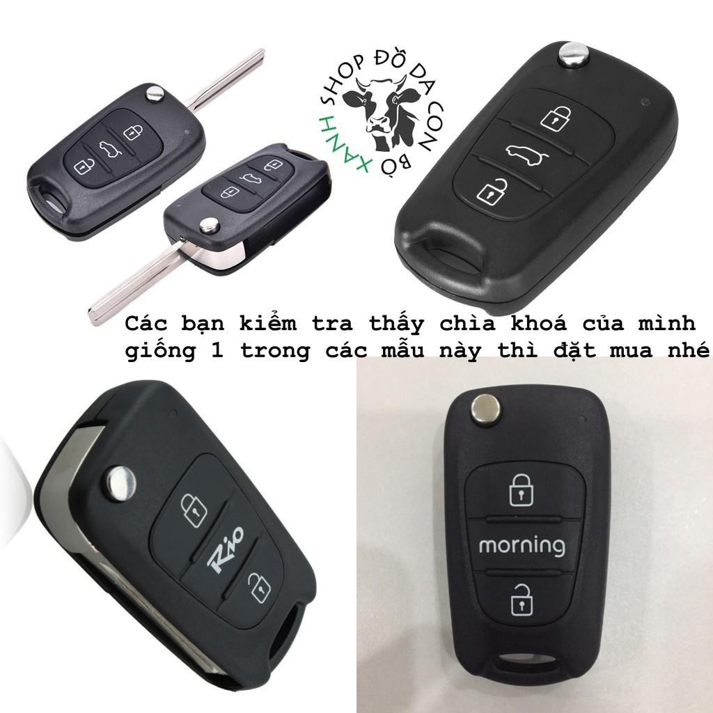 Bao da dành cho Chìa Khoá Kia Morning, Caren, Forte, Sorento, Rio, Sportage handmade Da Thật 001