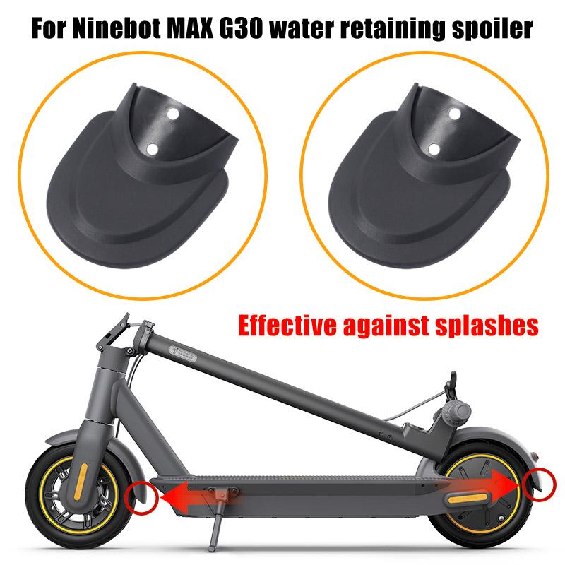 Phía trước phía sau bùn chống bùn hình dạng cá có hình dạng giữ nước cho Ninebot Max G30 Chiếc xe tay ga bảo vệ Fender Fender Phụ kiện Color: 1PCS