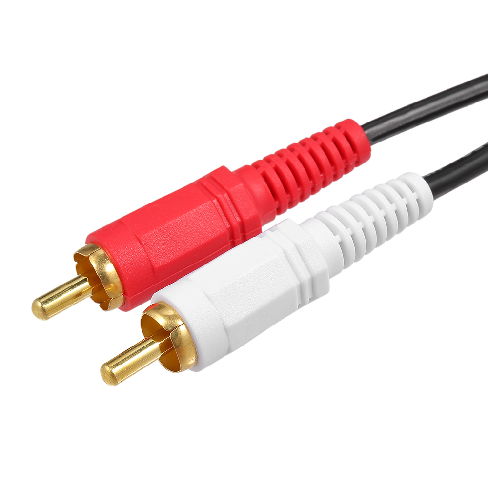 Cáp Âm Thanh RCA 1,5 Mét 3,5 Mét Male To 2 RCA Male Cho Edifer DVD Tại Nhà, Màu Đen