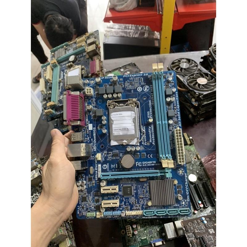 Mainboard Giga H61 kèm chặn - Hàng chính hãng