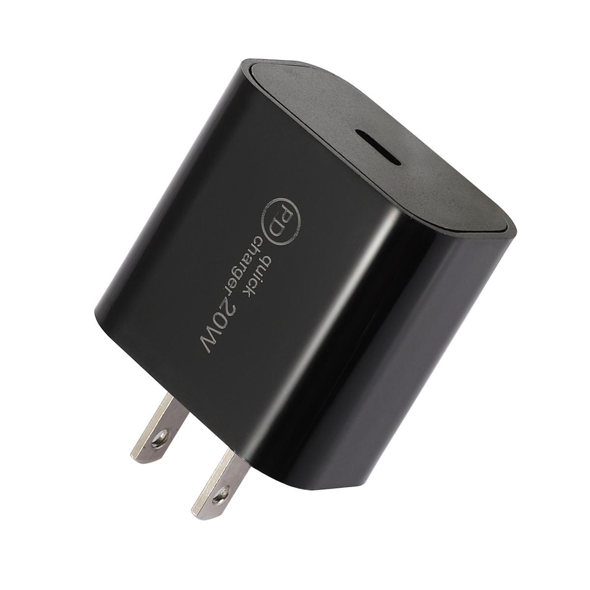 Đầu sạc du lịch 20w kiểu PD mới nhất Bộ sạc điện thoại di động 20WPD đầu sạc nhanh Quy định của Châu Âu, quy định của Mỹ và quy định của Anh
