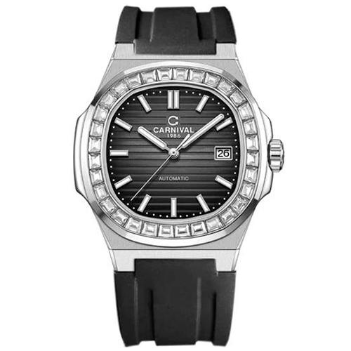 Đồng Hồ Nam Dây Cao Su Carnival Nautilus 8108G-VT-CS Automatic - Kính Sapphire - Size 41mm - 2 Màu - 8108G-VT-CSD-D - 8108G-VT-CSX-X