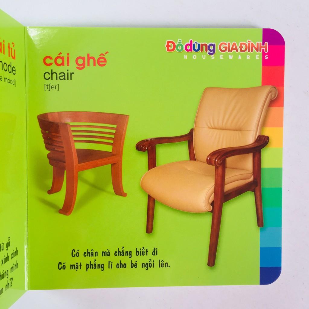 Sách – Bé Khám Phá Môi Trường Xung Quanh - Động vật nuôi - Động vật hoang dã - Đồ dùng gia đình - Trái cây - Rau củ - Động vật dưới nước - Giao thông - Chim