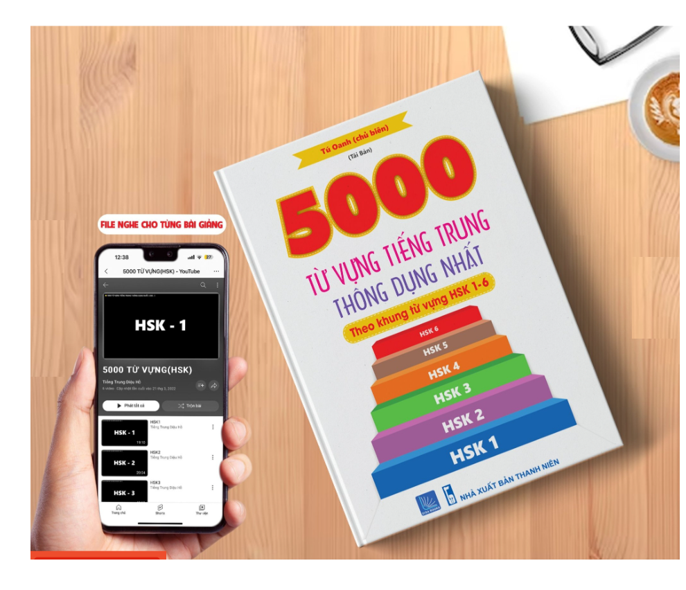 Sách-Combo:1300 Câu Tiếng Trung Từ Dễ Đến Khó Dành Cho Người Mới Bắt Đầu+5000 từ vựng tiếng Trung thông dụng nhất+DVD