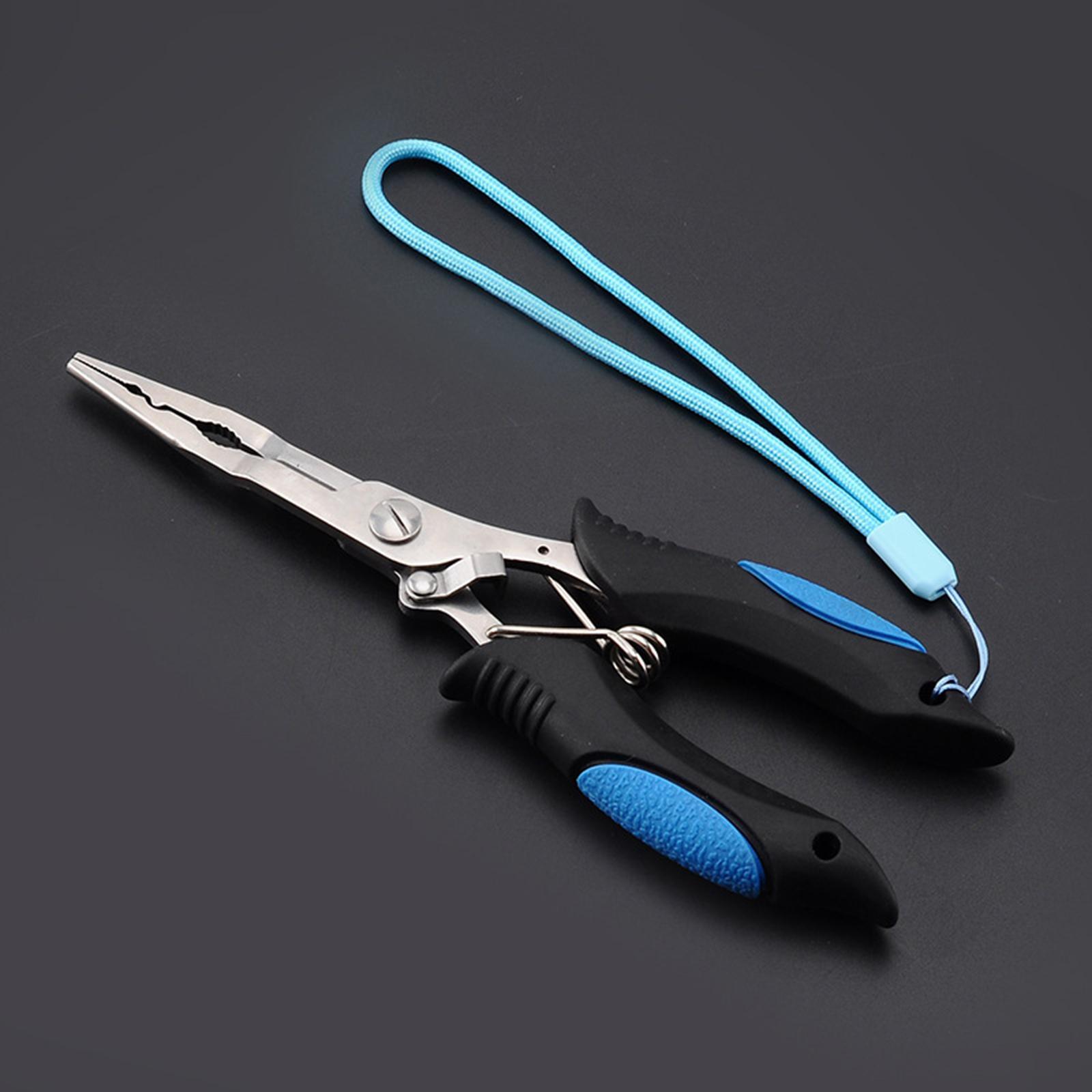 Fishing Pliers Hook Remover,Split Rings Pliers Tool Scissors Stainless Steel Gadget Line Cutter Fish Hook Pliers for Fly Fishing, Sea Fishing