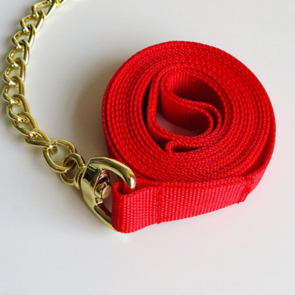 Copper Equestrian Horse Rope Webbing Rein Halter Grip Chain
