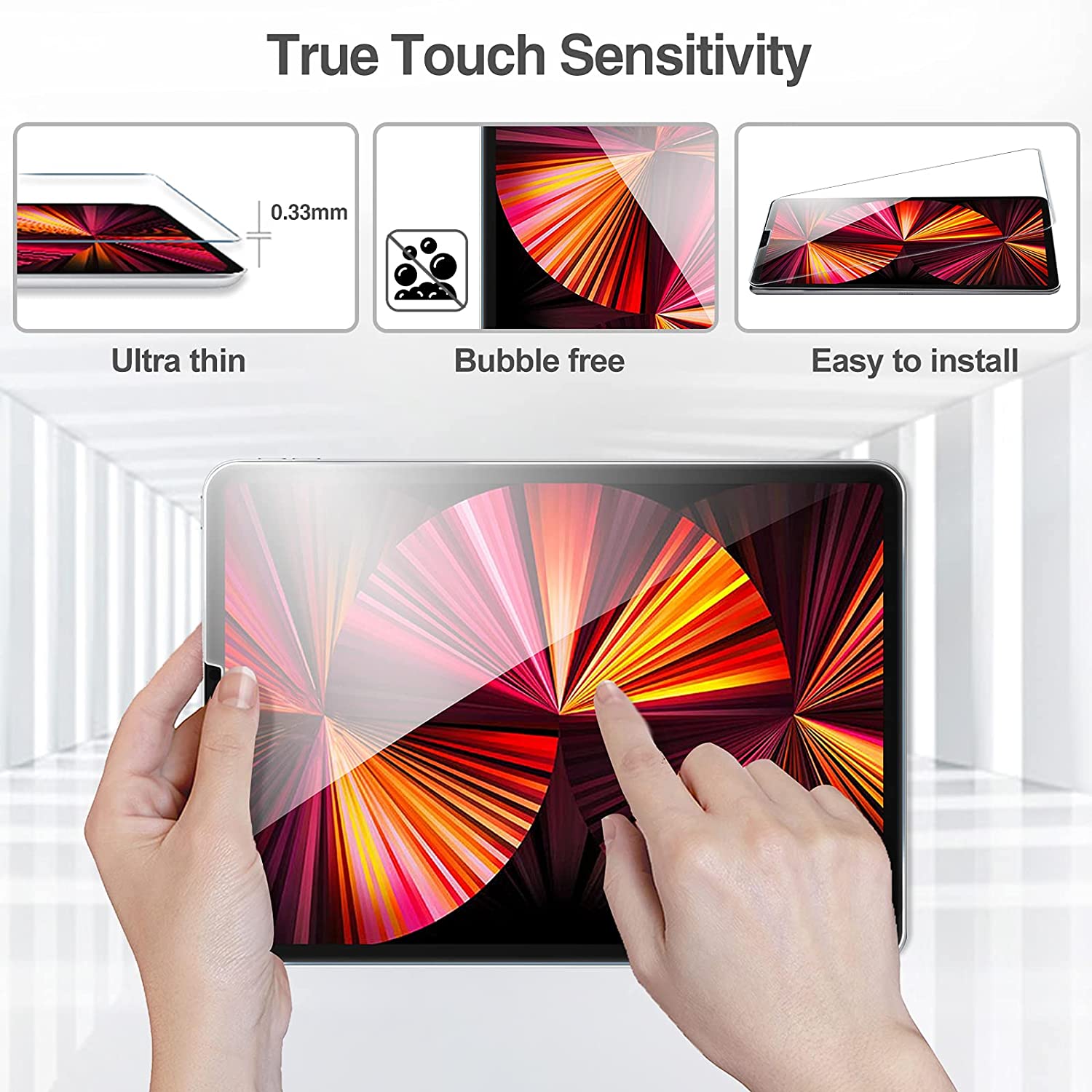 Miếng dán kính cường lực cho iPad Pro 11 2021 chip M1 / Pro 11 2020 / Pro 11 2018 / Air 4 10.9 inch hiệu HOTCASE HBO (độ cứng 9H, mỏng 0.3mm, hạn chế bám vân tay) - hàng nhập khẩu