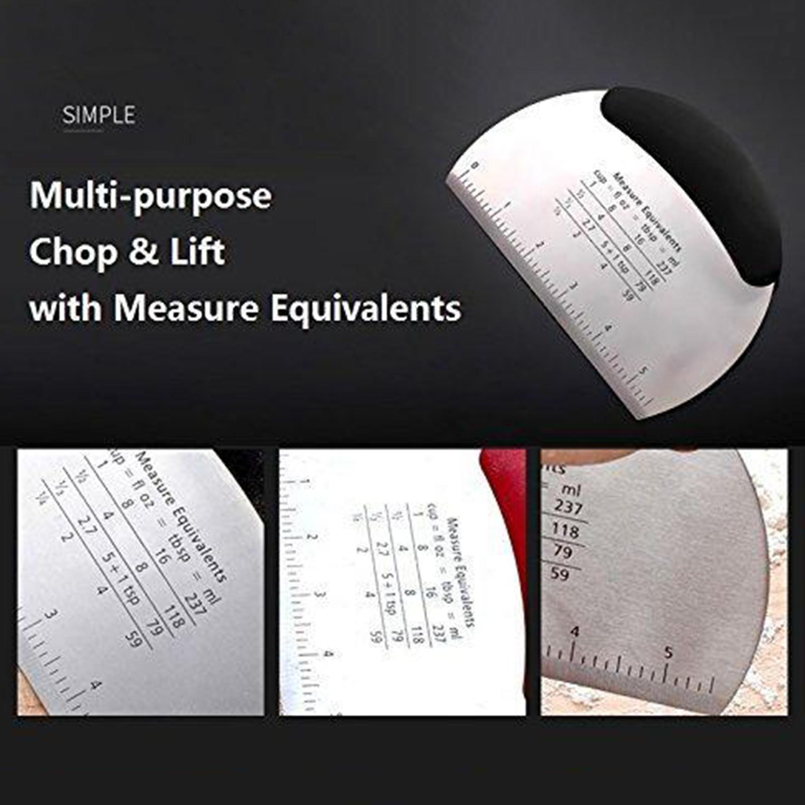 Durable  Scraper Cutter  Pastry Scraper Chopper Pastry Pizza Cutter Chopper for