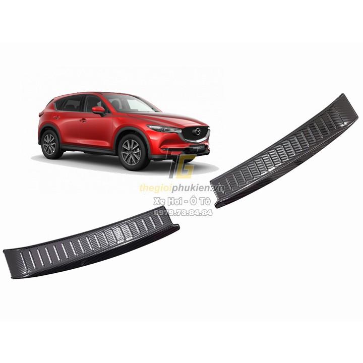 Combo ỐP BẬC CỐP VÀ BẬC CỬA xe Mazda CX5, CX-5 2018-2020 vân Carbon