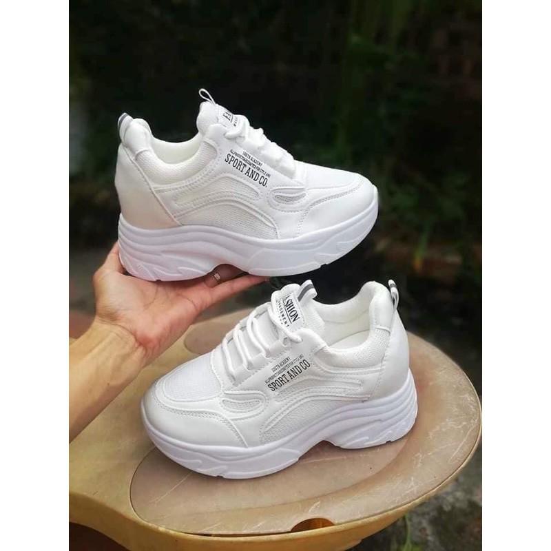 GIÀY THỂ THAO NỮ GIÁ RẺ, GIÀY NỮ ĐI HỌC ĐI CHƠI ĐI LÀM CÁ TÍNH, GIÀY SNEAKER ĐỌ ĐẾ 7CM NĂNG ĐỘNG GIÚP NỔI BẬT NGƯỜI MANG