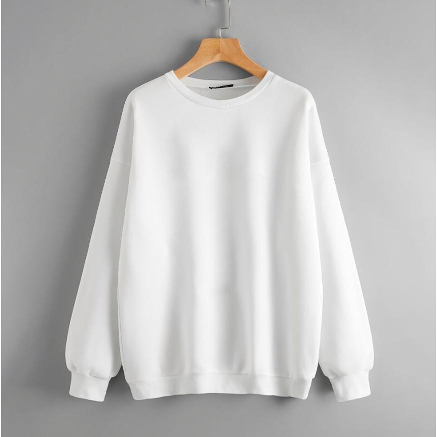 Áo Sweater , Cổ dệt chữ X cao cấp không in - Áo nỉ Đôi Nam nữ phong cách Hàn Quốc, Áo thu đông