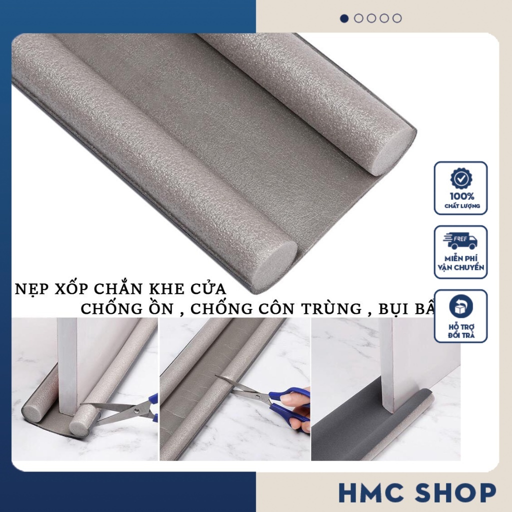 Thanh chặn khe cửa 95cm, Thanh xốp gắn chân cửa chống kẹt chân cho bé, Thanh chắn cửa, miếng chặn khe cửa đa năng ngăn côn trùng bụi bẩn,chắn gió điều hòa