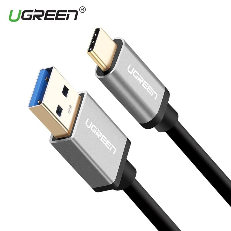 Ugreen UG30534US187TK 1.5M màu đen Dây USB 3.0 sang USB-C - HÀNG CHÍNH HÃNG