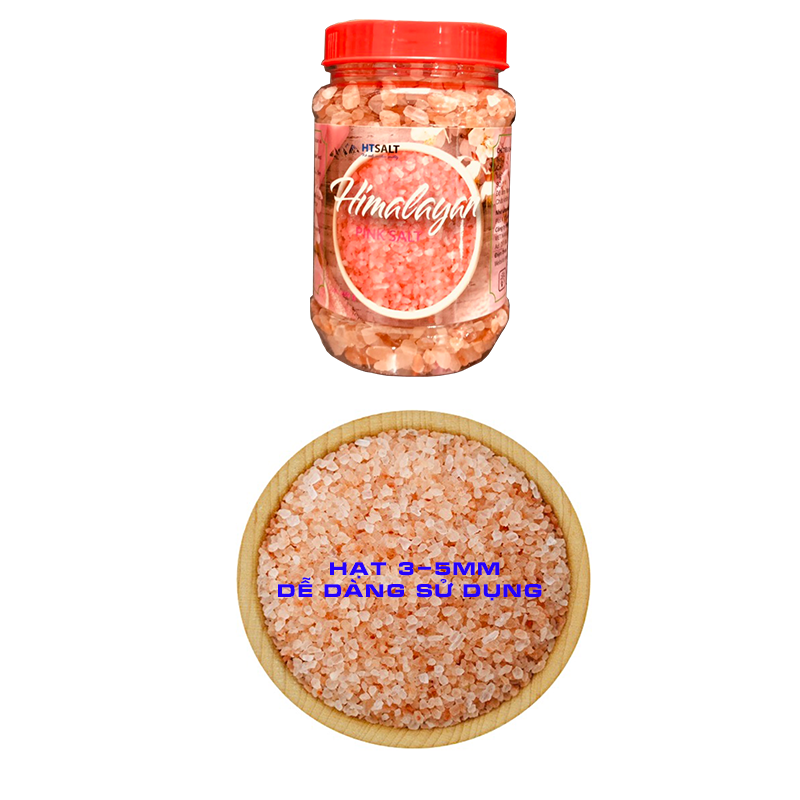 Muối hồng Himalaya Hạt nguyên chất 250 gr
