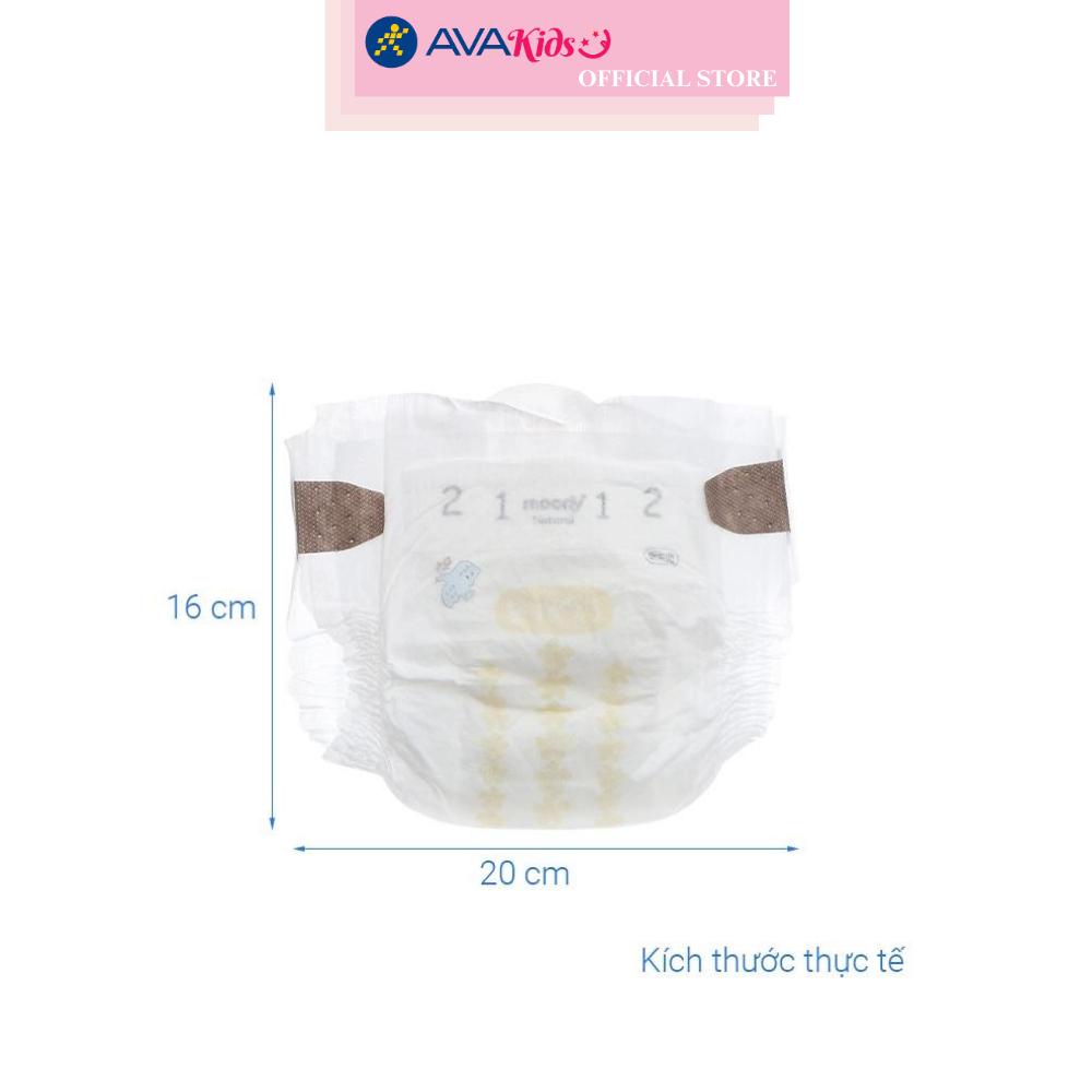 Tã dán Moony Natural size NB 62 + 4 miếng (Dưới 5 kg)