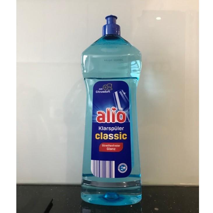Nước làm bóng Alio OEM chai 1 lít chuyên dùng cho máy rửa bát ( Nk Đức )