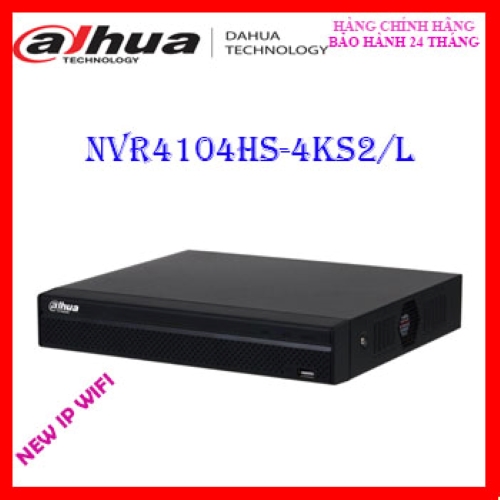 Đầu Ghi Camera IP 4 kênh DAHUA NVR4104HS-4KS2/L (Hàng chính hãng DSS)