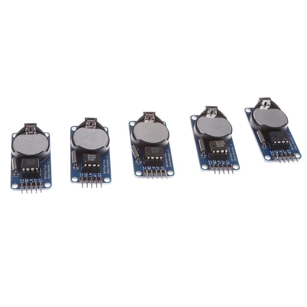 10x DS1302 Clock Module with Battery Real-Time Memories Module for