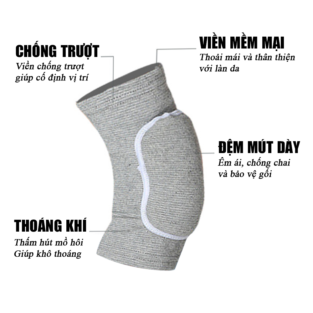 [Combo] Xỏ Khuỷu Tay và Bó gối có miếng đệm bảo vệ Aolikes - Hỗ trợ tập Yoga, Gym, chơi thể thao