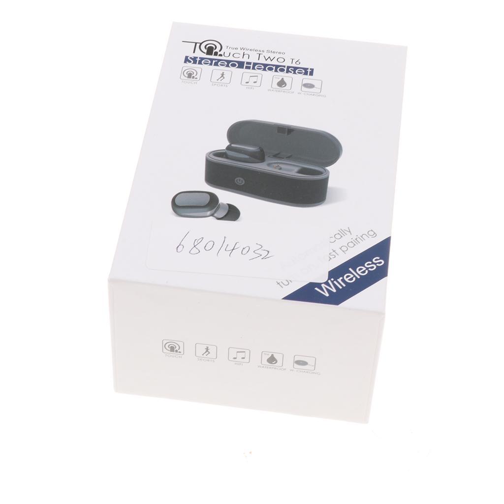 Mini Binaural Touch In-Ear Wireless Headset Waterproof Sports Earphone 20mm
