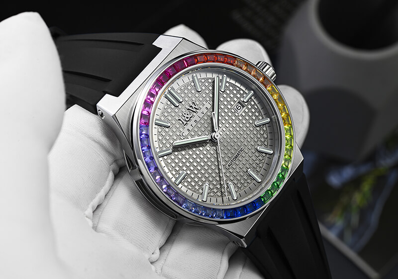 Đồng hồ nam chính hãng I&amp;W Carnival 716G-T4 hàng mới fullbox ,Kính sapphire chống xước,Chống nước 50m,Bảo hành dài hạn,Máy cơ ( Automatic),dây cao su chống nước tuyệt đối